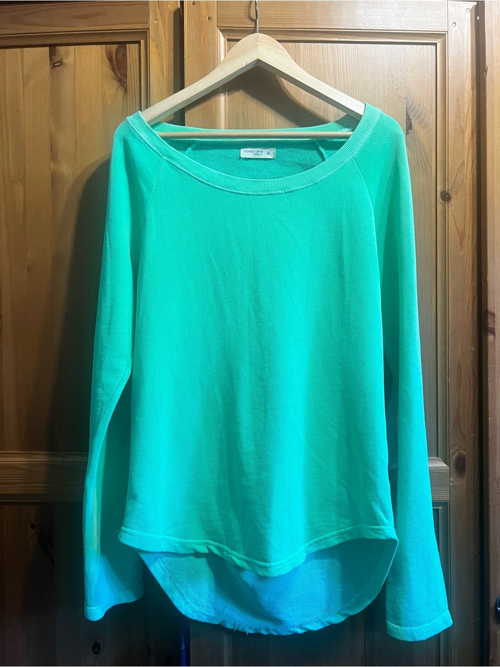 Ocean Drive Knit Top in Bright Teal